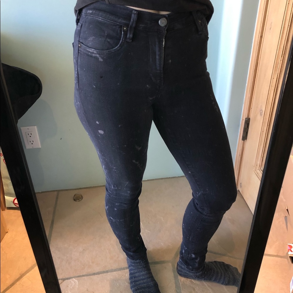 Citizens of Humanity Splatter dyed skinny jeans